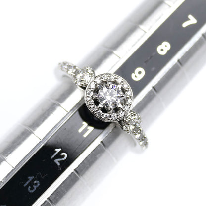 STAR JEWELRY スタージュエリー Pt950プラチナ エクリプス リング・指輪 1PR0427 ダイヤモンド0.202ct/0.19ct 10号 4.7g レディース【中古】【美品】