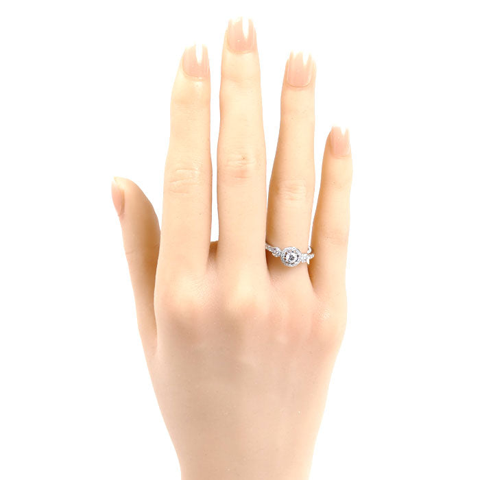 STAR JEWELRY スタージュエリー Pt950プラチナ エクリプス リング・指輪 1PR0427 ダイヤモンド0.202ct/0.19ct 10号 4.7g レディース【中古】【美品】