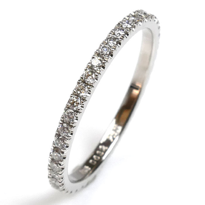 AHKAH アーカー Pt900プラチナ フルエタニティ ティナ リング・指輪 VC0737310200 ダイヤモンド0.32ct 9号 1.6g レディース【中古】【美品】
