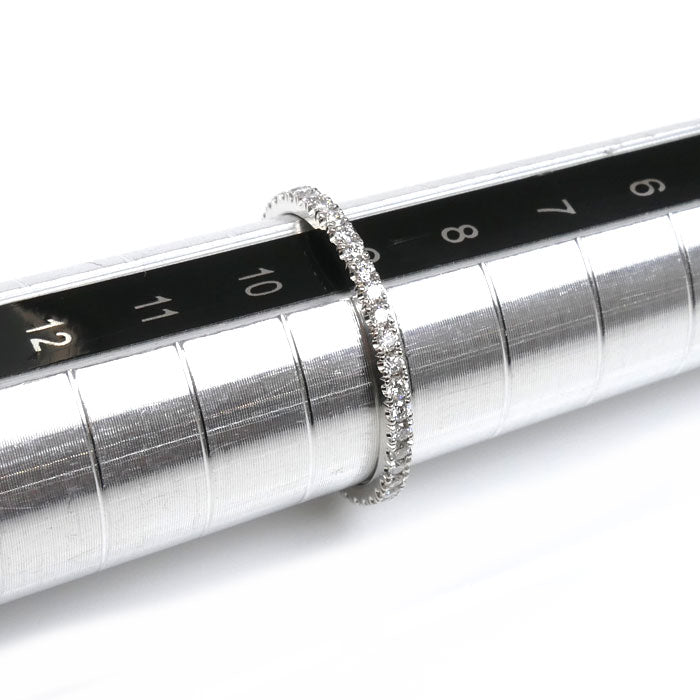 AHKAH アーカー Pt900プラチナ フルエタニティ ティナ リング・指輪 VC0737310200 ダイヤモンド0.32ct 9号 1.6g レディース【中古】【美品】