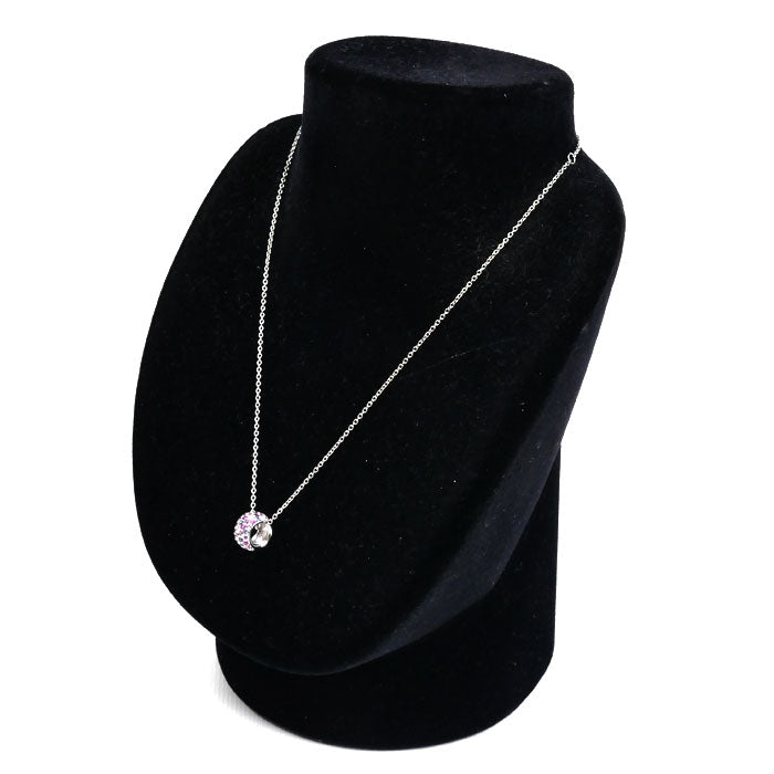 Ponte Vecchio ポンテヴェキオ K18WG ホワイトゴールド カラーサファイア ネックレス サファイア0.73ct ダイヤモンド0.15ct 5.2g 36/40cm レディース【中古】【美品】