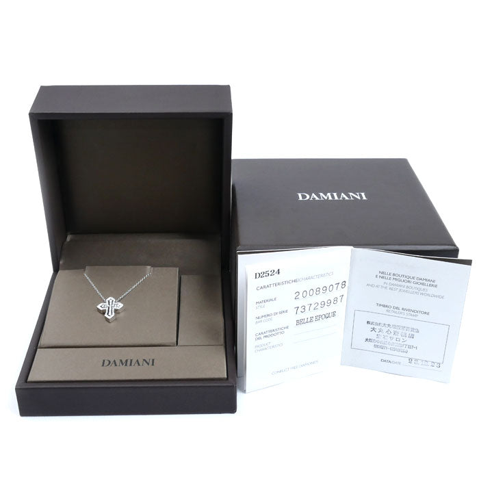 Damiani ダミアーニ K18WG ホワイトゴールド ベルエポック ネックレス 20089078 ダイヤモンド 7.1g 42/50cm レディース【中古】【美品】