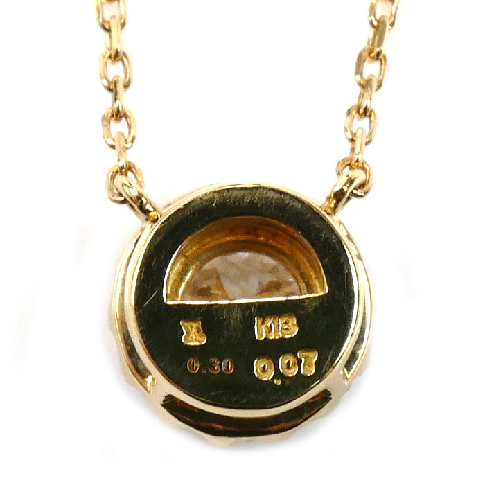 Vendome Aoyama ヴァンドーム青山 K18YG イエローゴールド グレース ネックレス ダイヤモンド0.30ct/0.07ct 2.4g 45cm レディース【中古】