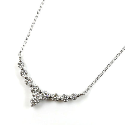 Vendome Aoyama ヴァンドーム青山 Pt950プラチナ Pt850プラチナ ネックレス ダイヤモンド0.36ct 3.0g ～43cm フリーチェーン レディース【中古】