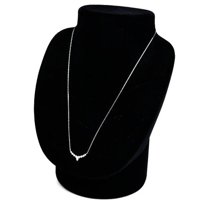 Vendome Aoyama ヴァンドーム青山 Pt950プラチナ Pt850プラチナ ネックレス ダイヤモンド0.36ct 3.0g ～43cm フリーチェーン レディース【中古】
