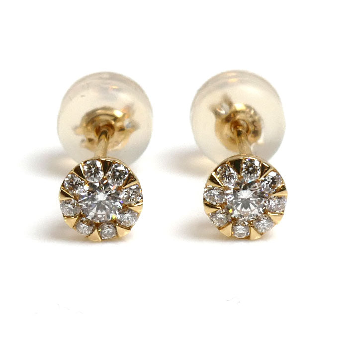 Vendome Aoyama ヴァンドーム青山 K18YG イエローゴールド ガーランド ピアス AGVA1292__DI ダイヤモンド0.10ct/0.10ct 0.6g レディース【中古】