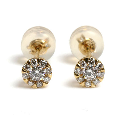 Vendome Aoyama ヴァンドーム青山 K18YG イエローゴールド ガーランド ピアス AGVA1292__DI ダイヤモンド0.10ct/0.10ct 0.6g レディース【中古】