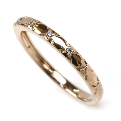 Vendome Aoyama ヴァンドーム青山 K18PG ピンクゴールド リング・指輪 ダイヤモンド 15号 2.3g レディース【中古】【美品】