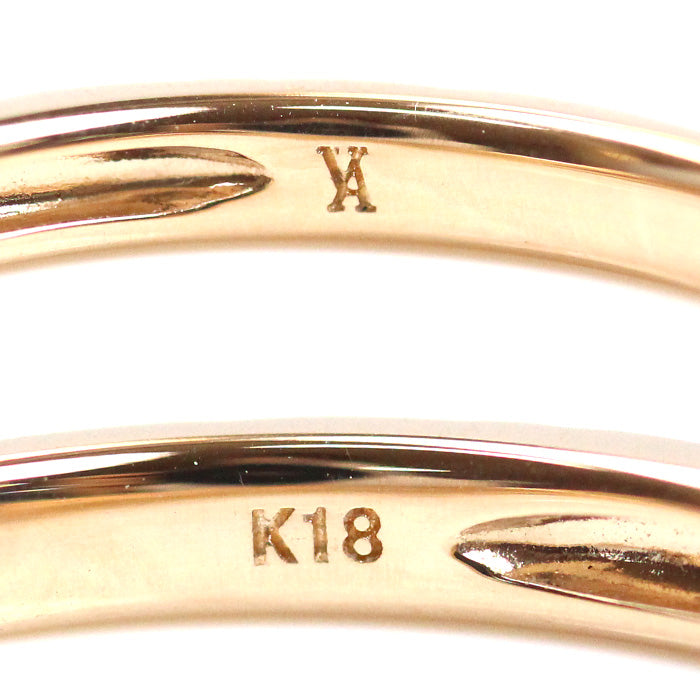 Vendome Aoyama ヴァンドーム青山 K18PG ピンクゴールド リング・指輪 ダイヤモンド 15号 2.3g レディース【中古】【美品】