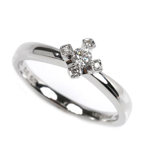 Vendome Aoyama ヴァンドーム青山 K18WG ホワイトゴールド リング・指輪 ダイヤモンド0.12ct 13号 3.3g レディース【中古】【美品】