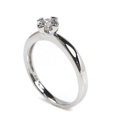 Vendome Aoyama ヴァンドーム青山 K18WG ホワイトゴールド リング・指輪 ダイヤモンド0.12ct 13号 3.3g レディース【中古】【美品】