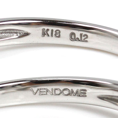 Vendome Aoyama ヴァンドーム青山 K18WG ホワイトゴールド リング・指輪 ダイヤモンド0.12ct 13号 3.3g レディース【中古】【美品】