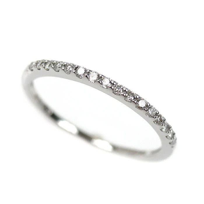 Vendome Aoyama ヴァンドーム青山 K18WG ホワイトゴールド ハーフエタニティ リング・指輪 ダイヤモンド0.15ct 13号 1.4g レディース【中古】【美品】