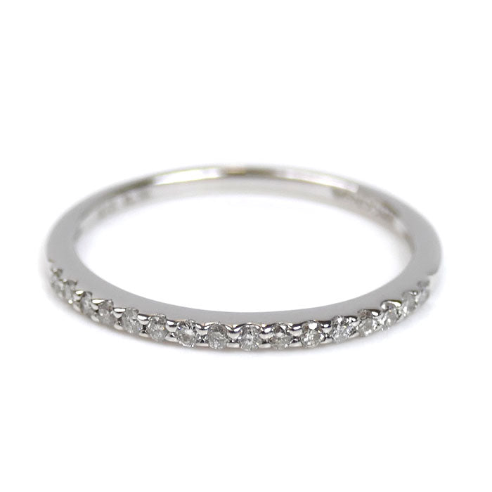 Vendome Aoyama ヴァンドーム青山 K18WG ホワイトゴールド ハーフエタニティ リング・指輪 ダイヤモンド0.15ct 13号 1.4g レディース【中古】【美品】