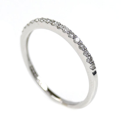 Vendome Aoyama ヴァンドーム青山 K18WG ホワイトゴールド ハーフエタニティ リング・指輪 ダイヤモンド0.15ct 13号 1.4g レディース【中古】【美品】