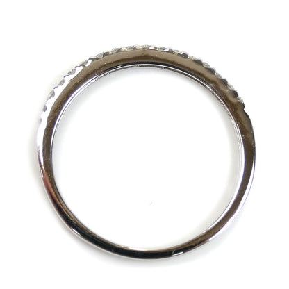 Vendome Aoyama ヴァンドーム青山 K18WG ホワイトゴールド ハーフエタニティ リング・指輪 ダイヤモンド0.15ct 13号 1.4g レディース【中古】【美品】