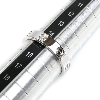 CARTIER カルティエ K18WG ホワイトゴールド ラブリング 1Pダイヤ リング・指輪 B4050555 ダイヤモンド 14.5号 55 5g レディース【中古】【美品】