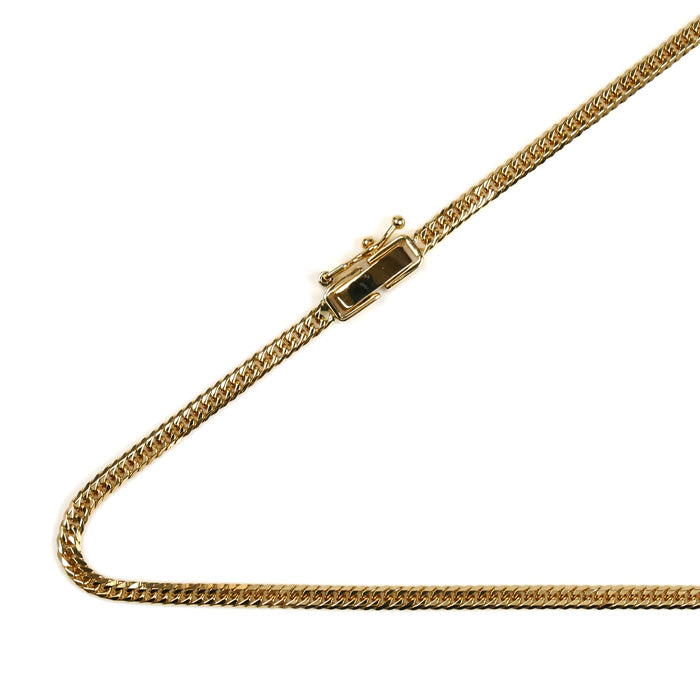 K18YG イエローゴールド ネックレス 喜平6面Wカット 10.2g 50cm ユニセックス【中古】