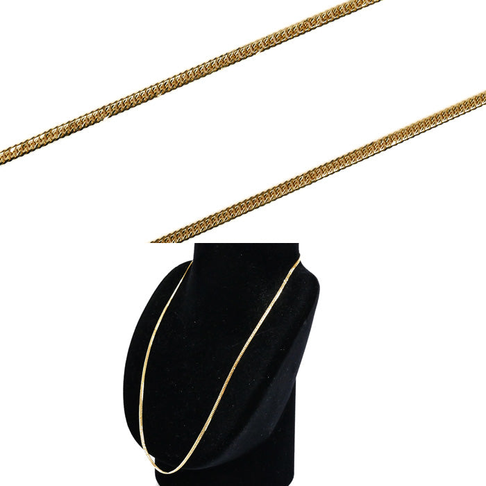 K18YG イエローゴールド ネックレス 喜平6面Wカット 10.2g 50cm ユニセックス【中古】