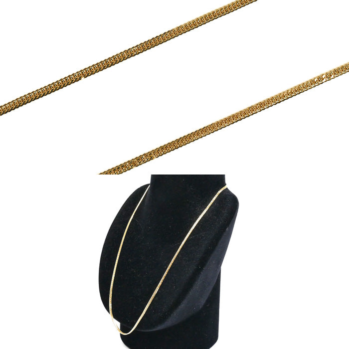 K18YG イエローゴールド ネックレス 喜平6面Wカット 10.3g 50cm ユニセックス【中古】