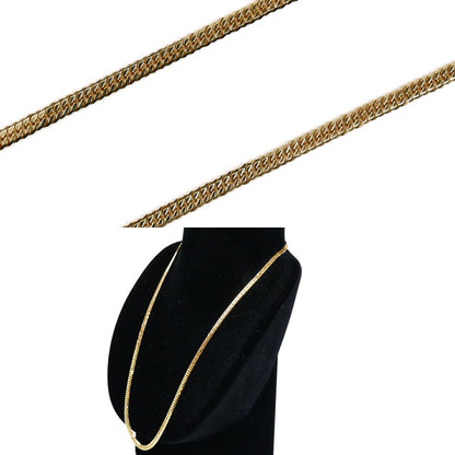 K18YG イエローゴールド ネックレス 喜平6面Wカット 20.3g 50cm ユニセックス【中古】