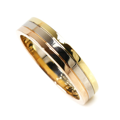 CARTIER カルティエ K18YG/WG/PG ヴァンドーム スリーカラー リング・指輪 B4052161 20.5号 61 7.4g メンズ【中古】【美品】