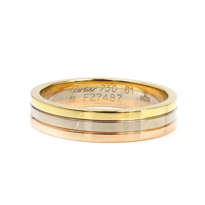 CARTIER カルティエ K18YG/WG/PG ヴァンドーム スリーカラー リング・指輪 B4052161 20.5号 61 7.4g メンズ【中古】【美品】
