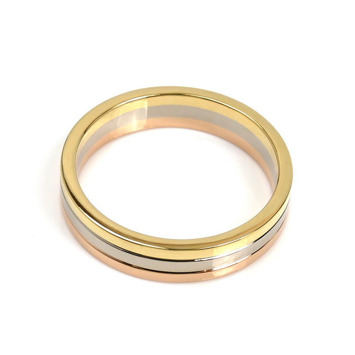 CARTIER カルティエ K18YG/WG/PG ヴァンドーム スリーカラー リング・指輪 B4052161 20.5号 61 7.4g メンズ【中古】【美品】