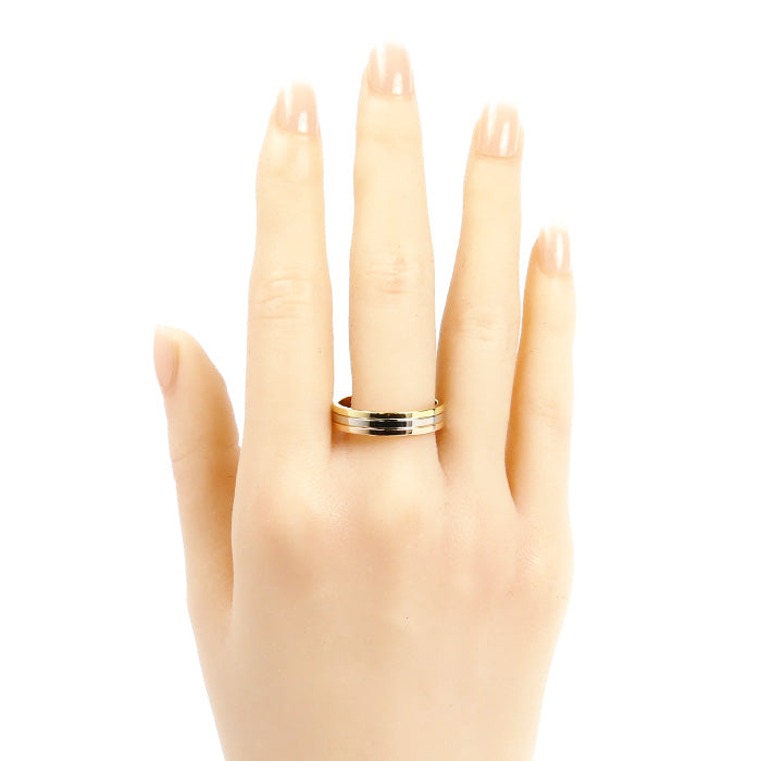 CARTIER カルティエ K18YG/WG/PG ヴァンドーム スリーカラー リング・指輪 B4052161 20.5号 61 7.4g メンズ【中古】【美品】