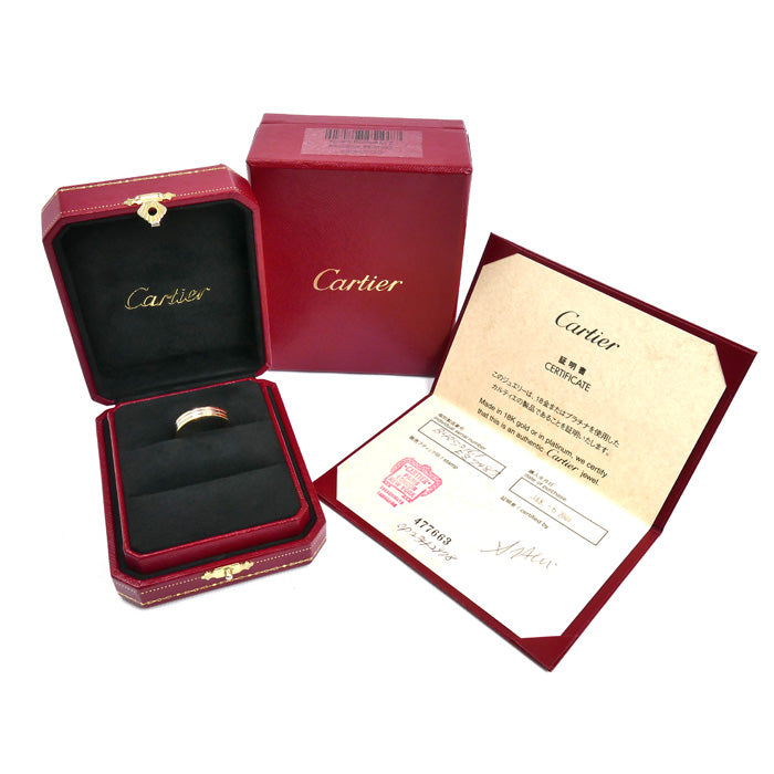 CARTIER カルティエ K18YG/WG/PG ヴァンドーム スリーカラー リング・指輪 B4052161 20.5号 61 7.4g メンズ【中古】【美品】