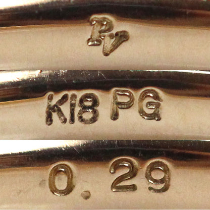 Ponte Vecchio ポンテヴェキオ K18PG ピンクゴールド フルエタニティ ダイヤ リング・指輪 GL0009R010WDPG ダイヤモンド0.29ct 5号 1.6g レディース【中古】