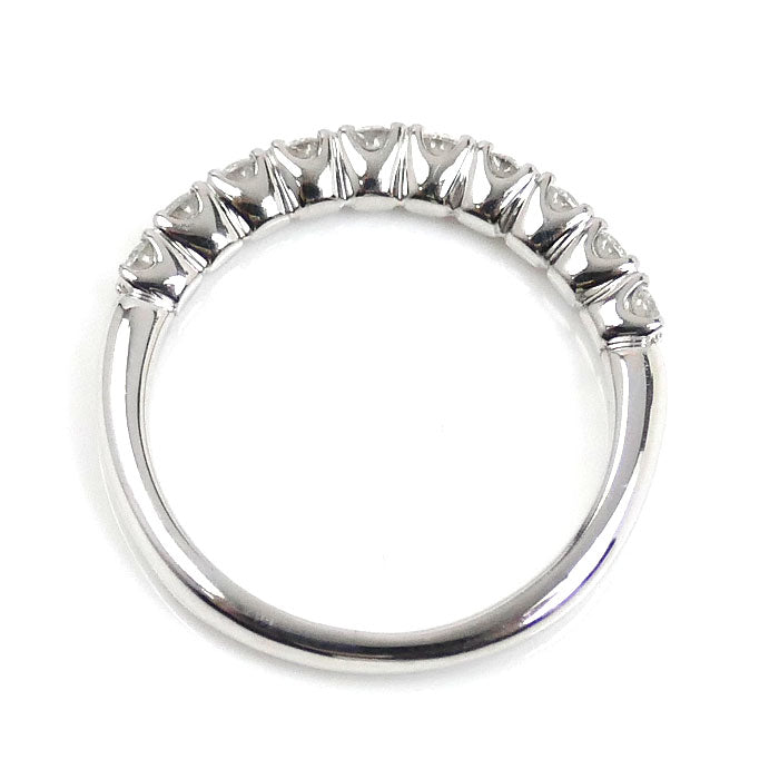 Ponte Vecchio ポンテヴェキオ K18WG ホワイトゴールド ハーフエタニティ リング・指輪 ダイヤモンド0.32ct 6号 2.3g レディース【中古】【美品】