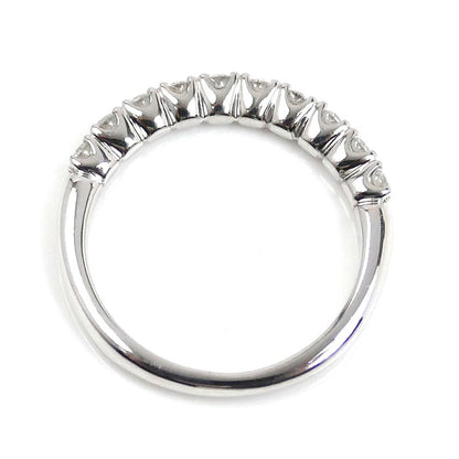 Ponte Vecchio ポンテヴェキオ K18WG ホワイトゴールド ハーフエタニティ リング・指輪 ダイヤモンド0.32ct 6号 2.3g レディース【中古】【美品】