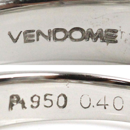 Vendome Aoyama ヴァンドーム青山 Pt950プラチナ ダイヤ リング・指輪 ダイヤモンド0.40ct 13.5号 5.4g レディース【中古】【美品】