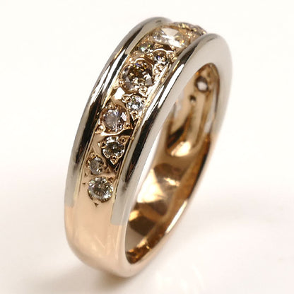 KASHIKEY カシケイ K18WG ホワイトゴールド K18PG ピンクゴールド メランジェ ダイヤ リング・指輪 BME003 ダイヤモンド0.50ct 10号 5.7g レディース【中古】