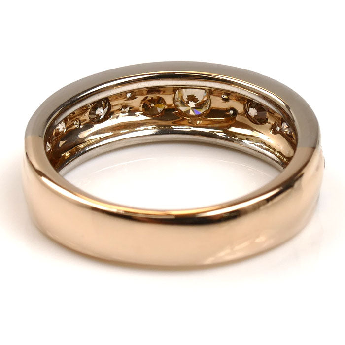 KASHIKEY カシケイ K18WG ホワイトゴールド K18PG ピンクゴールド メランジェ ダイヤ リング・指輪 BME003 ダイヤモンド0.50ct 10号 5.7g レディース【中古】