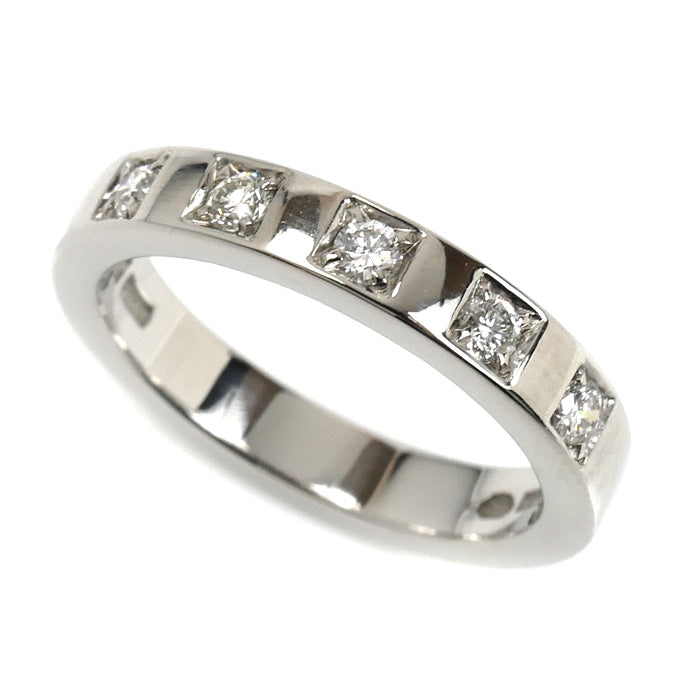 BVLGARI ブルガリ Pt950プラチナ マリーミー 5P ダイヤ リング・指輪 336846 ダイヤモンド 7号 5.6g レディース【中古】【美品】
