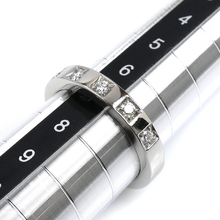 BVLGARI ブルガリ Pt950プラチナ マリーミー 5P ダイヤ リング・指輪 336846 ダイヤモンド 7号 5.6g レディース【中古】【美品】