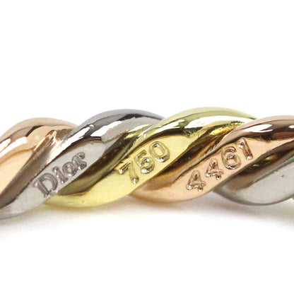 Dior ディオール K18YG/PG/WG ツイスト リング・指輪 21号 4.7g メンズ【中古】【美品】