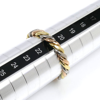Dior ディオール K18YG/PG/WG ツイスト リング・指輪 21号 4.7g メンズ【中古】【美品】