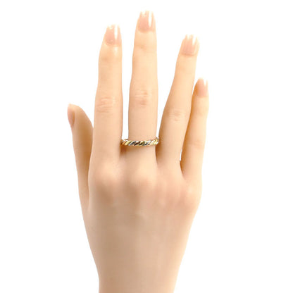 Dior ディオール K18YG/PG/WG ツイスト リング・指輪 21号 4.7g メンズ【中古】【美品】