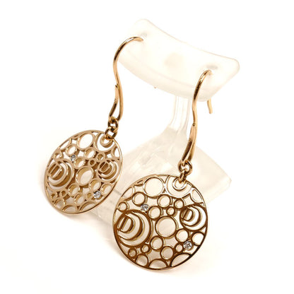 Damiani ダミアーニ K18PG ピンクゴールド ダイヤ ダミアニッシマ ピアス ダイヤモンド 6.0g レディース【中古】