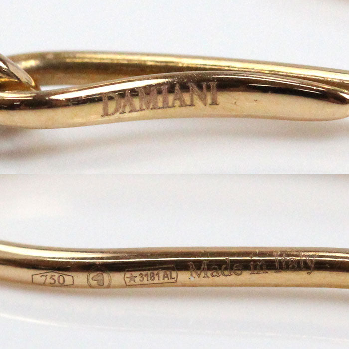 Damiani ダミアーニ K18PG ピンクゴールド ダイヤ ダミアニッシマ ピアス ダイヤモンド 6.0g レディース【中古】