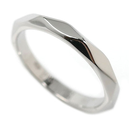 Boucheron ブシュロン Pt950プラチナ ファセット ミディアム リング・指輪 JAL00014 15.5号 56 5.0g メンズ【中古】【美品】