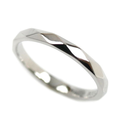 Boucheron ブシュロン Pt950プラチナ ファセット スモール リング・指輪 JAL00205 7号 47 2.3g レディース【中古】【美品】