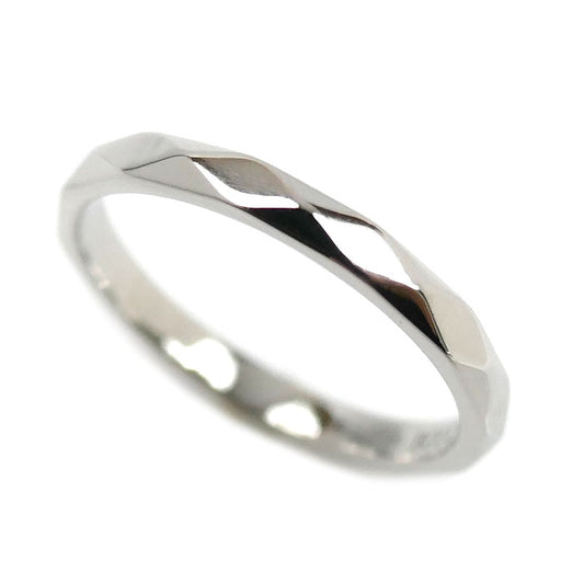 Boucheron ブシュロン Pt950プラチナ ファセット スモール リング・指輪 JAL00205 7号 47 2.3g レディース【中古】【美品】