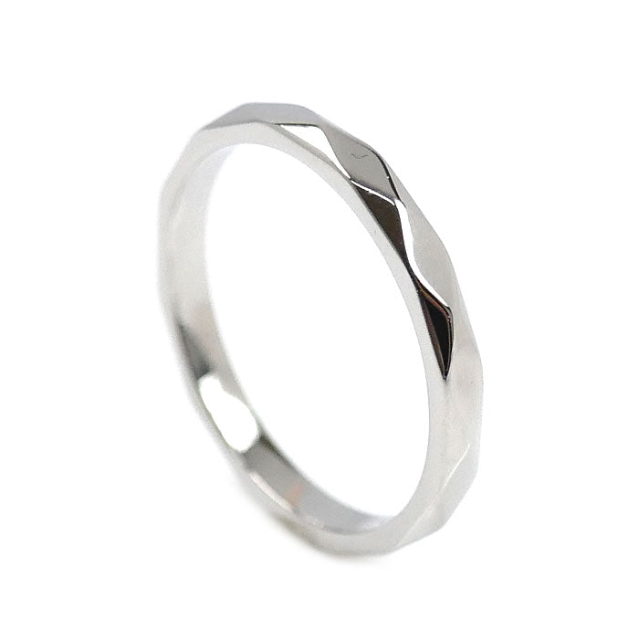 Boucheron ブシュロン Pt950プラチナ ファセット スモール リング・指輪 JAL00205 7号 47 2.3g レディース【中古】【美品】