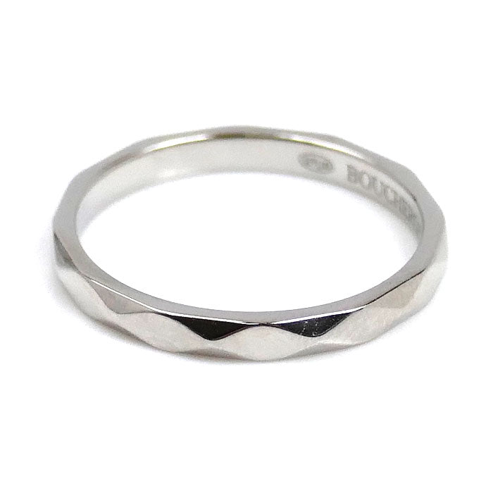 Boucheron ブシュロン Pt950プラチナ ファセット スモール リング・指輪 JAL00205 7号 47 2.3g レディース【中古】【美品】