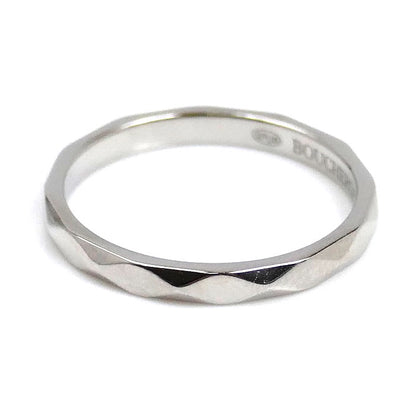 Boucheron ブシュロン Pt950プラチナ ファセット スモール リング・指輪 JAL00205 7号 47 2.3g レディース【中古】【美品】