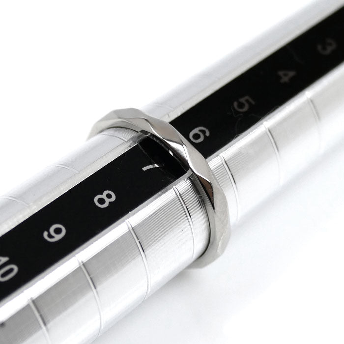 Boucheron ブシュロン Pt950プラチナ ファセット スモール リング・指輪 JAL00205 7号 47 2.3g レディース【中古】【美品】